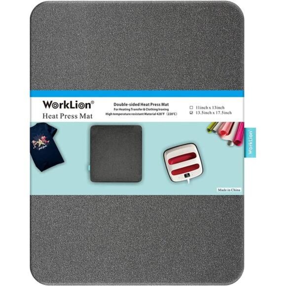 WORKLION Heat Press Mat 13"x17": Large Size Protective Resistant Fireproof - Picture 1 of 7